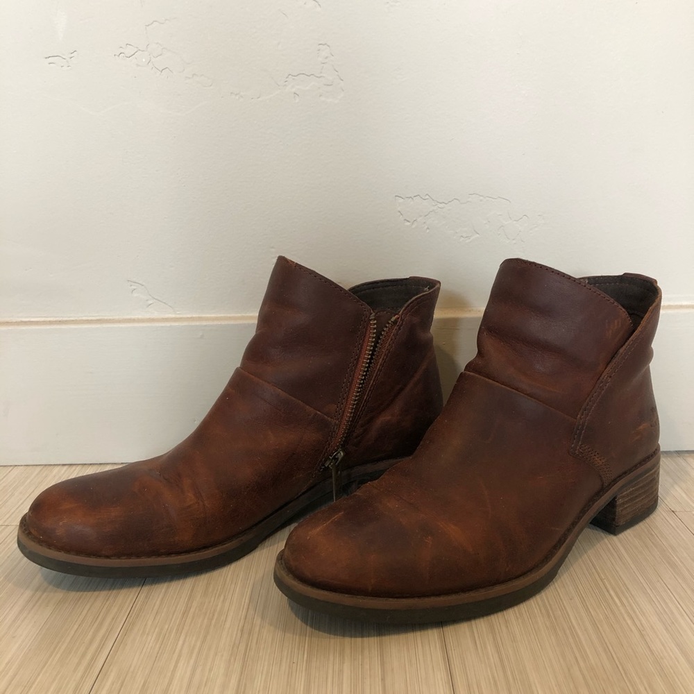 Leather Timberland Booties